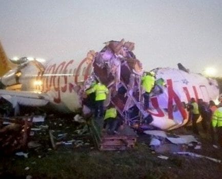 תאונת מטוס חריגה באיסטנבול